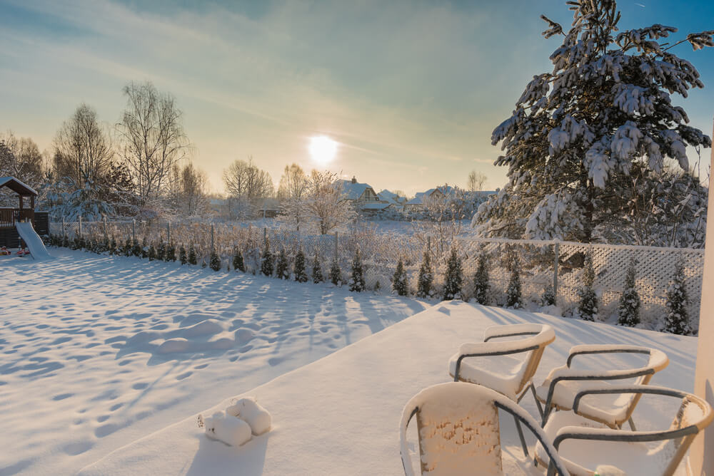 Patio During Winter