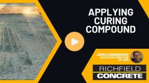 apply concrete curing compound