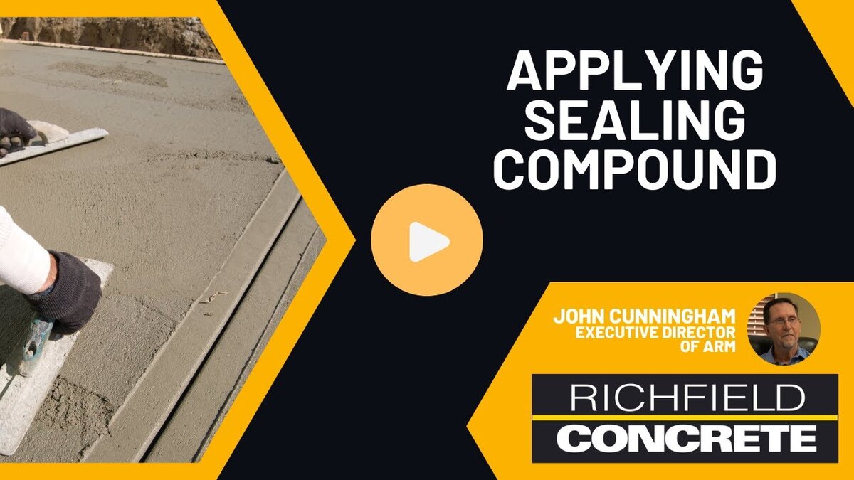 apply concrete sealing compound