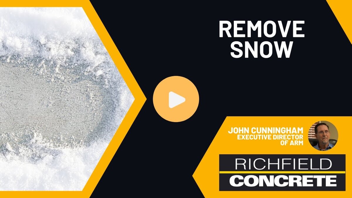 remove snow from concrete