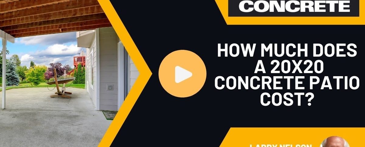How Much Does a 20x20 Concrete Patio Cost?