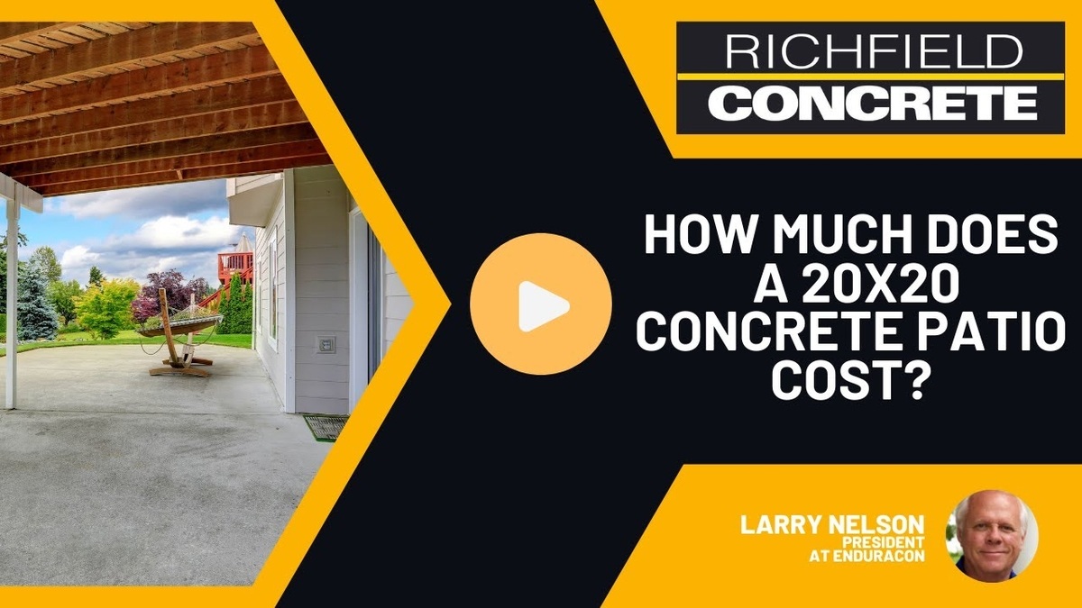 How Much Does a 20x20 Concrete Patio Cost?