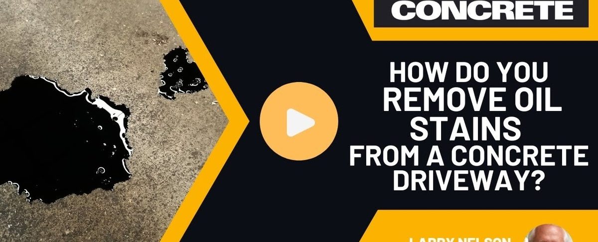How Do You Remove Oil Stains from a Concrete Driveway?