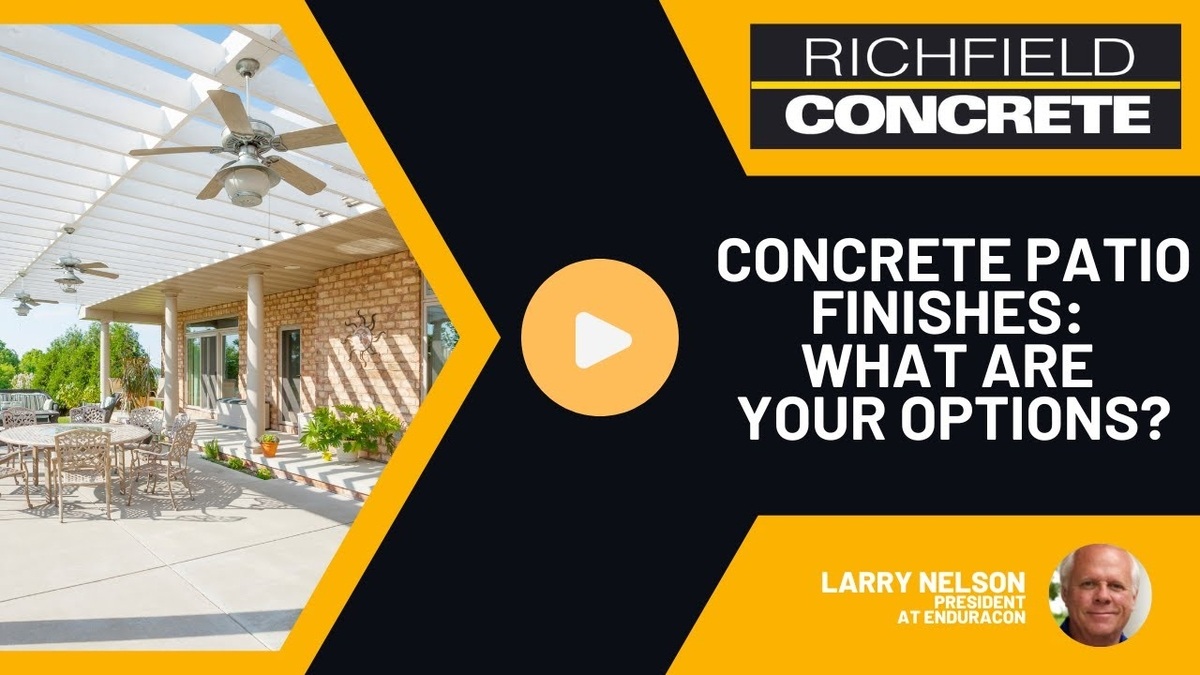 Concrete Patio Finishes: What Are Your Options?