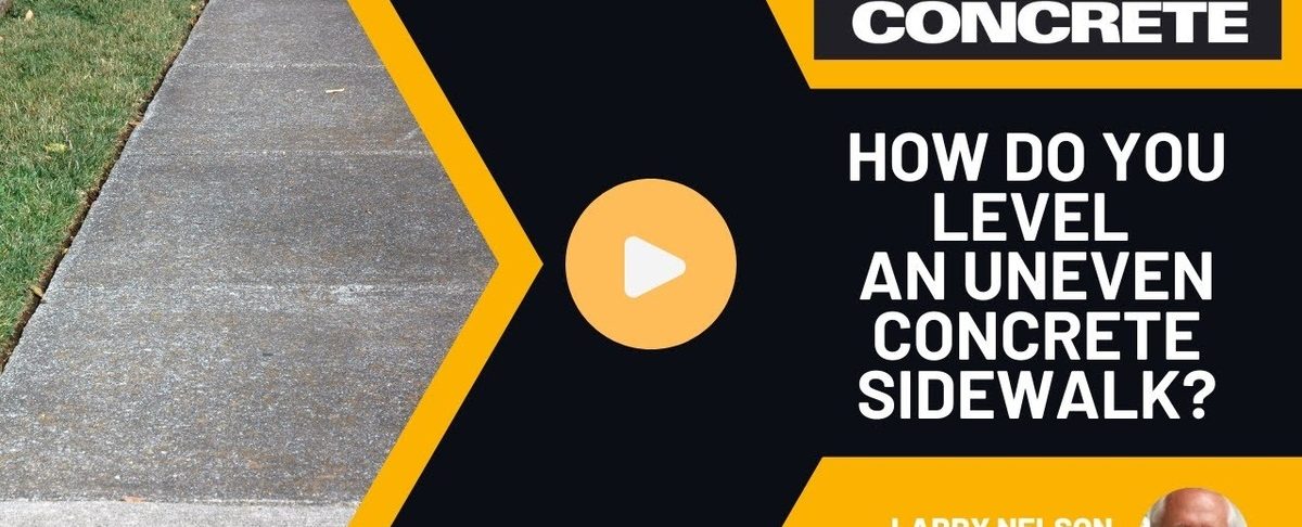 How Do You Level an Uneven Concrete Sidewalk?