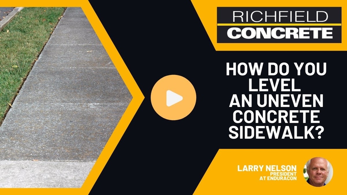 How Do You Level an Uneven Concrete Sidewalk?